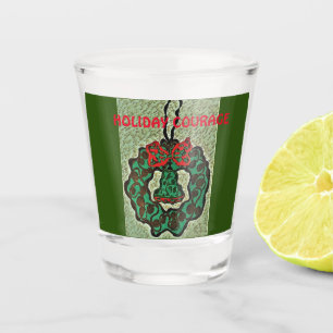Weihnachtsschmuck aus Shot Glass mit humorvollem S Schnapsglas