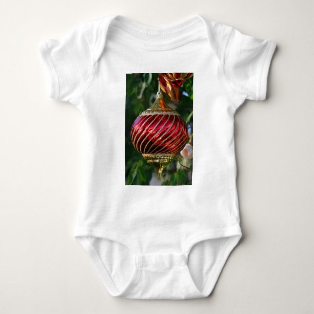 Weihnachtsschmuck Baby Strampler (Vorderseite)