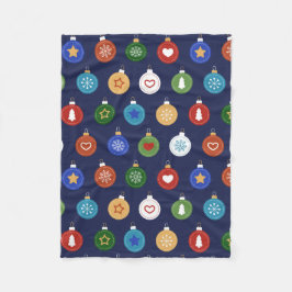 Weihnachtsschmuck - Blaues Urlaubsmuster Fleecedecke