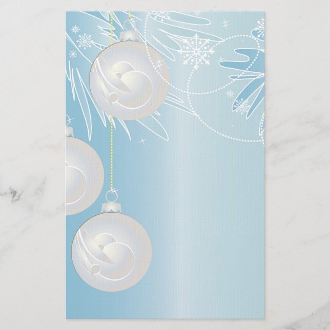 Weihnachtsschmuck Briefpapier (Vorderseite)