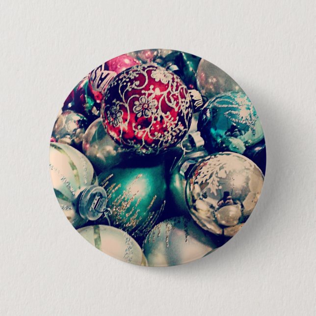 Weihnachtsschmuck Button (Vorderseite)