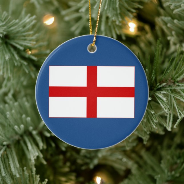 Weihnachtsschmuck der englischen Flagge (Baum)