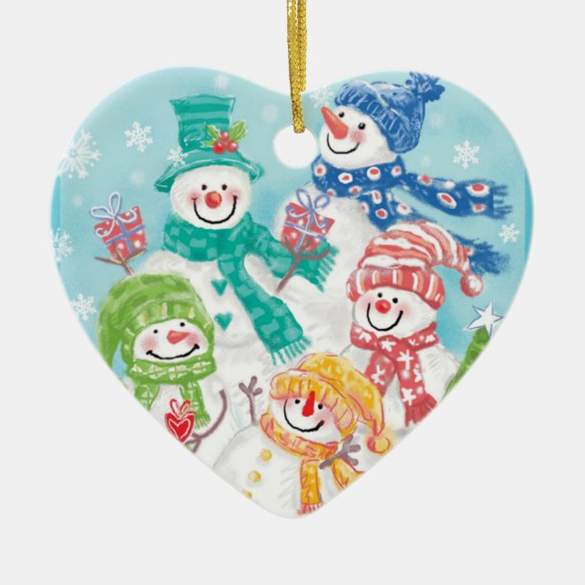 Weihnachtsschmuck der Familie Snowman (Vorne)