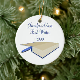 Weihnachtsschmuck des Schriftstellers