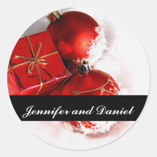 Weihnachtsschmuck Einladung Siegel Sticker