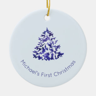 Weihnachtsschmuck, Erste Weihnacht, Baby First Keramik Ornament