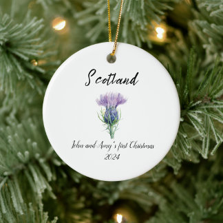 Weihnachtsschmuck, Erste Weihnachtsfeier Keramik Ornament