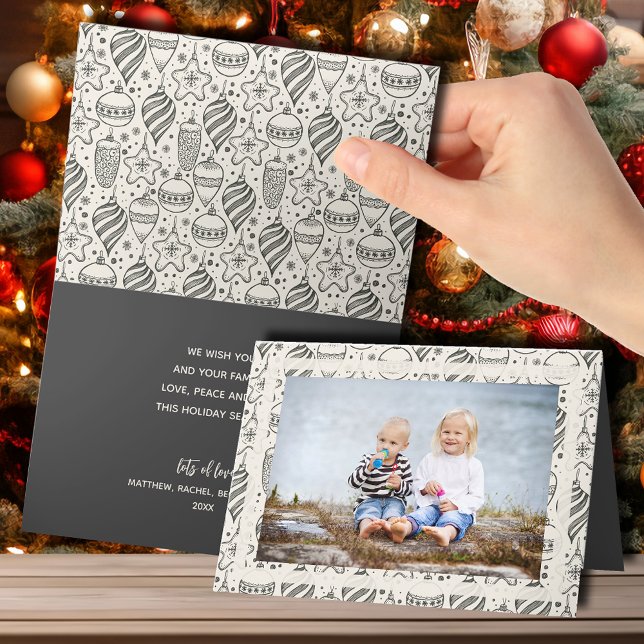 Weihnachtsschmuck Falten Foto Feiertagskarte (Von Creator hochgeladen)