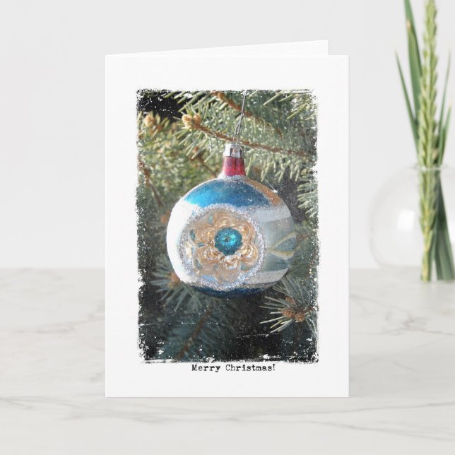 Weihnachtsschmuck Feiertagskarte (Vorderseite)