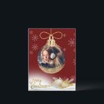 Weihnachtsschmuck Foto Schneeflocken Modernes Budg Feiertagspostkarte<br><div class="desc">Hübsche Weihnachtsschmuck mit Ihrem Lieblings-Foto,  um für alle Ihre Familie und Freunde zu personalisieren. Die perfekte Karte für die Person mit einem Budget.</div>