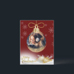 Weihnachtsschmuck Foto Schneeflocken Modernes Budg Feiertagspostkarte<br><div class="desc">Hübsche Weihnachtsschmuck mit Ihrem Lieblings-Foto,  um für alle Ihre Familie und Freunde zu personalisieren. Die perfekte Karte für die Person mit einem Budget.</div>