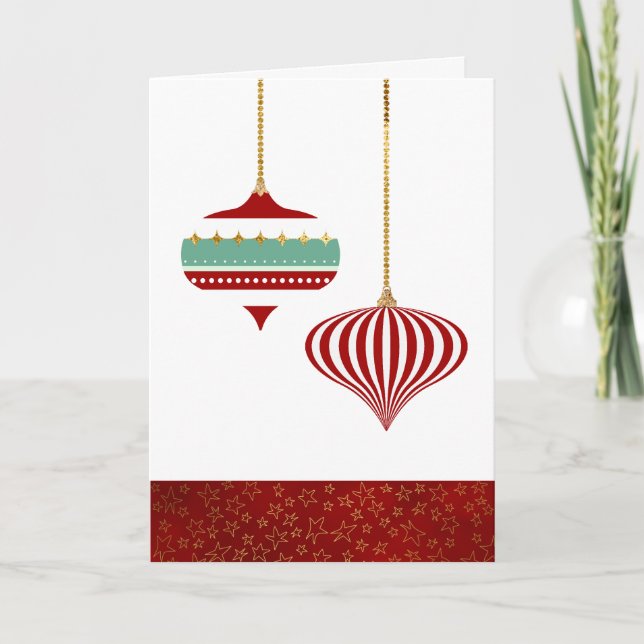 Weihnachtsschmuck Foto Weihnachtskarte Feiertagskarte (Vorderseite)