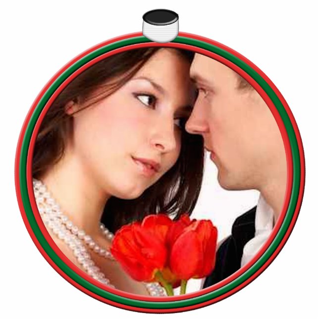 Weihnachtsschmuck Fotoskulptur Ornament (Vorne)