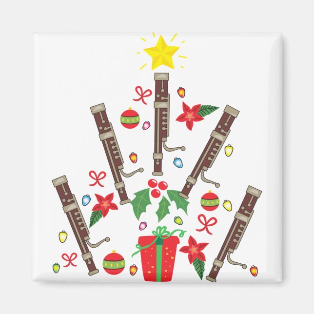 Weihnachtsschmuck Frauen Männer Magnet (Vorne)