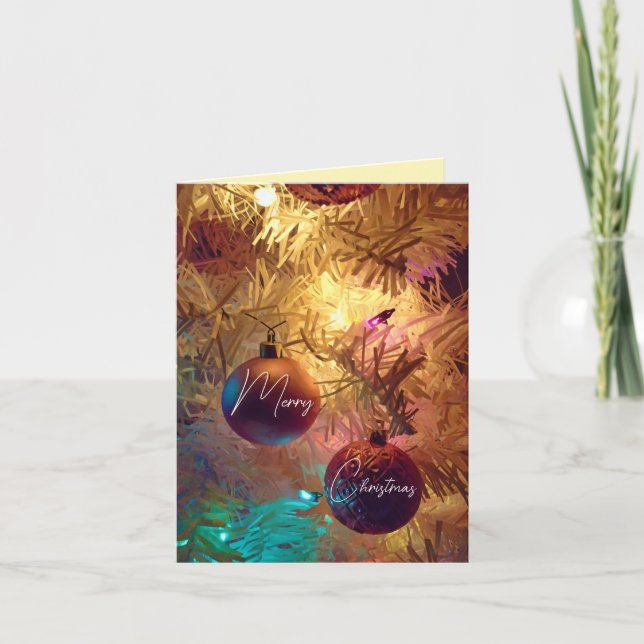 Weihnachtsschmuck - Frohe Weihnachten Karte (Vorderseite)