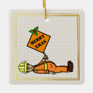 Weihnachtsschmuck für die Kontrolle Traffic Road