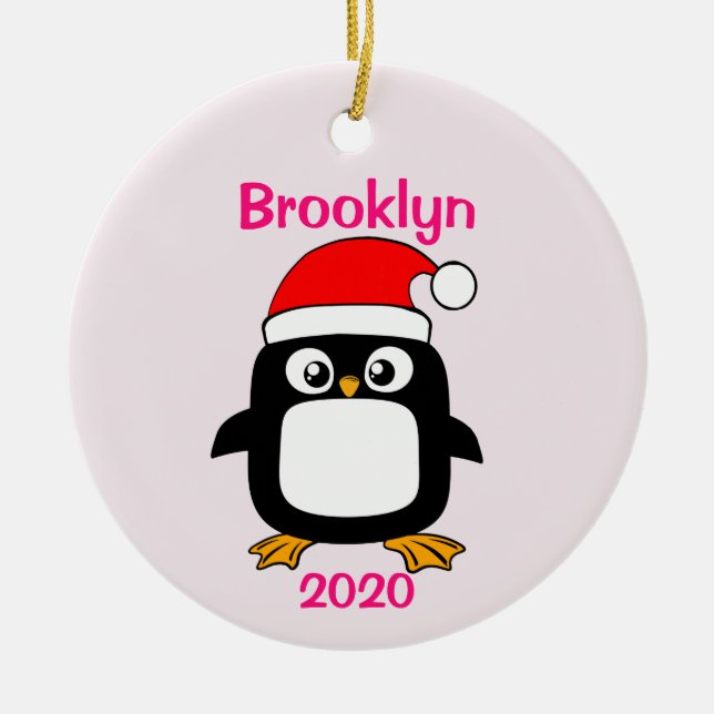 Weihnachtsschmuck für personalisierte Mädchen (Vorne)
