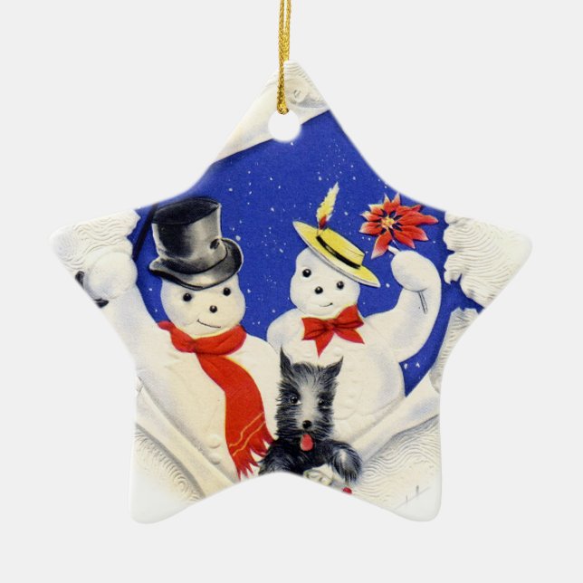 Weihnachtsschmuck für Schnee und Hunde (Vorne)