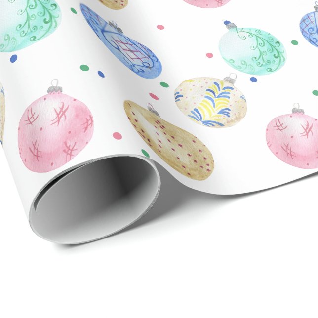 Weihnachtsschmuck Geschenkpapier (Rolleneckpunkt)