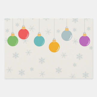Weihnachtsschmuck Geschenkpapier Set