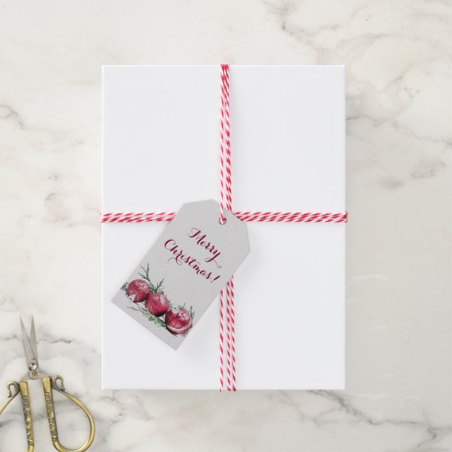 Weihnachtsschmuck Glitzer Ölgemälde Geschenkanhänger (Mit Garn)