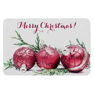 Weihnachtsschmuck Glitzer Ölgemälde Magnet