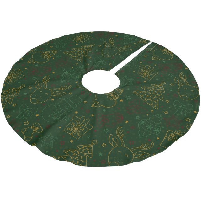Weihnachtsschmuck, Glitzern, Glitzer Polyester Weihnachtsbaumdecke (Schrägansicht)