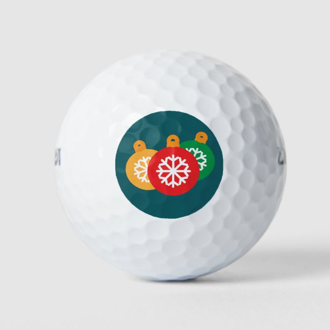Weihnachtsschmuck Golf Balls Golfball (Vorderseite)