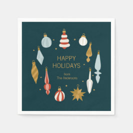 Weihnachtsschmuck Happy Holidays Serviette