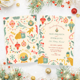 Weihnachtsschmuck Hochzeit Einladung