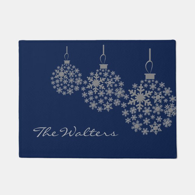 Weihnachtsschmuck Holiday Custom Door Mat Fußmatte (Vorderseite)