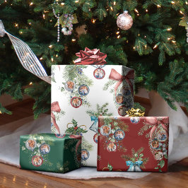 Weihnachtsschmuck Holiday Foto Collage Geschenkpapier Set