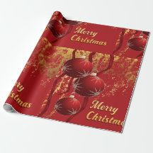 Weihnachtsschmuck in Luxusrot und Gold