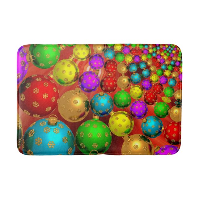 Weihnachtsschmuck Jamboree Badematte (Vorderseite)