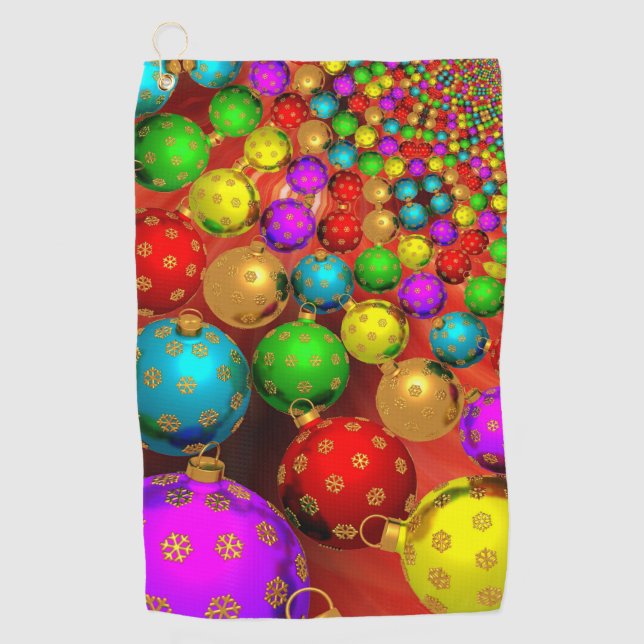 Weihnachtsschmuck Jamboree Golfhandtuch (Vorderseite)
