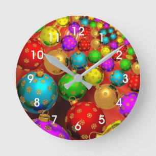 Weihnachtsschmuck Jamboree Runde Wanduhr