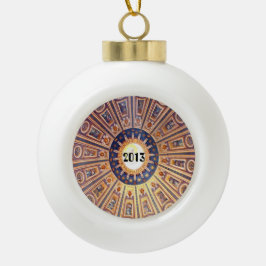 Weihnachtsschmuck Keramik Kugel-Ornament