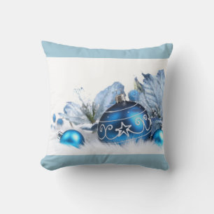Weihnachtsschmuck Kissen/Blau Kissen