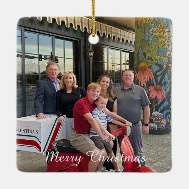 Weihnachtsschmuck - Maßgeschneidert für 2 Fotos un (Rückseite)