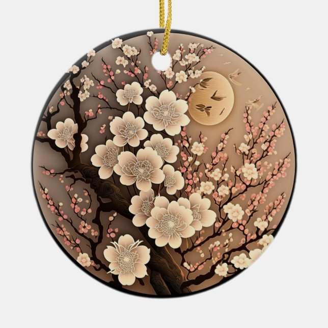 Weihnachtsschmuck mit Blume und Sonne (Vorne)