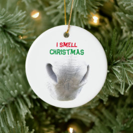 Weihnachtsschmuck mit Eselnase
