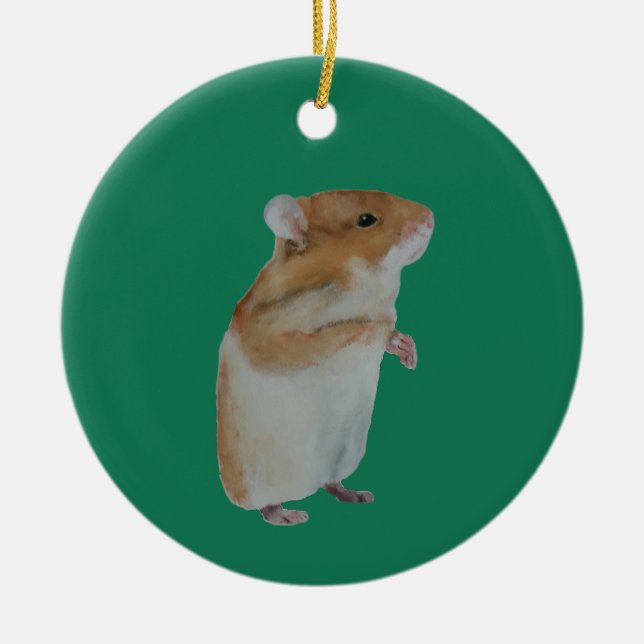 Weihnachtsschmuck mit Hamster (Vorne)