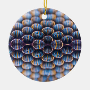 Weihnachtsschmuck mit Honeycomb Design
