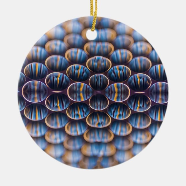 Weihnachtsschmuck mit Honeycomb Design (Vorne)