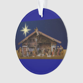 Weihnachtsschmuck mit Krippe Ornament