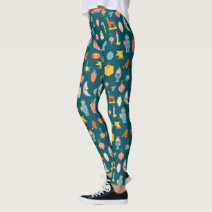 Weihnachtsschmuck Muster Leggings
