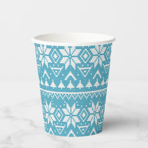 Weihnachtsschmuck nordischer Winterskandinavischer Pappbecher