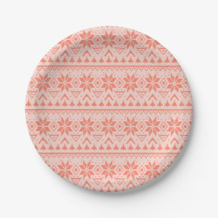 Weihnachtsschmuck nordischer Winterskandinavischer Pappteller