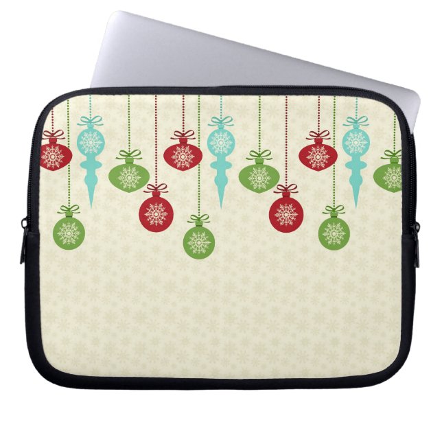 Weihnachtsschmuck Notebook- und Netbook-Sleeves Laptopschutzhülle (Vorderseite)