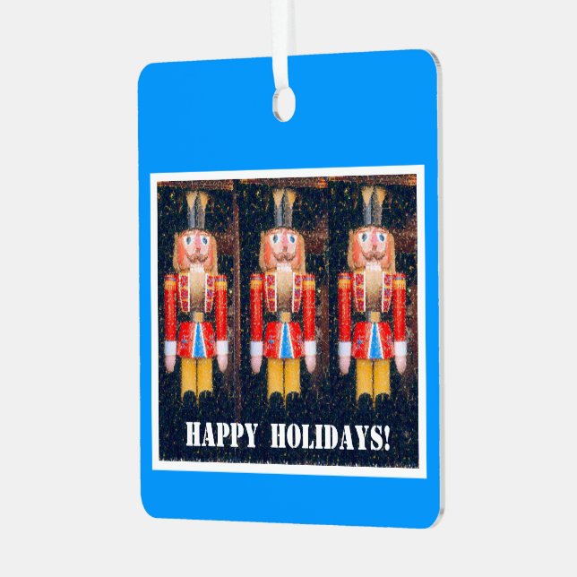 Weihnachtsschmuck, Nutcracker Metal Orn Ornament Aus Metall (Vorderseite links)